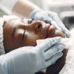 Woman Getting a Facial Treatment